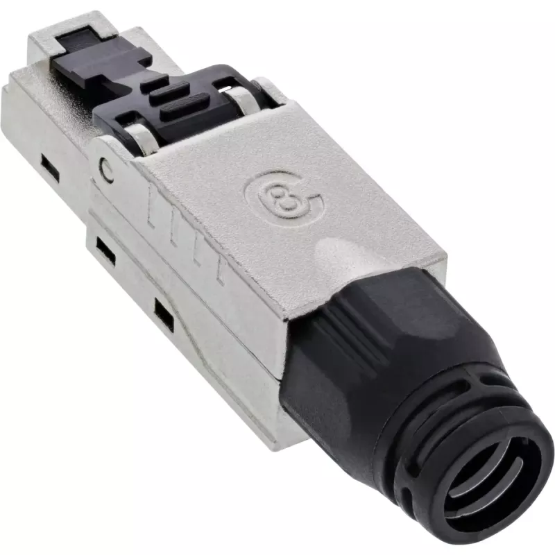 InLine RJ45-liitin Kat.8.1 2000MHz, kenttäasennettava, suojattu, ruuvikannella