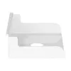 InLine 23182A Slatwall-hylly, pieni, teräs, 180 x 120 x 55 mm, 3 kg kuormitus, valkoinen