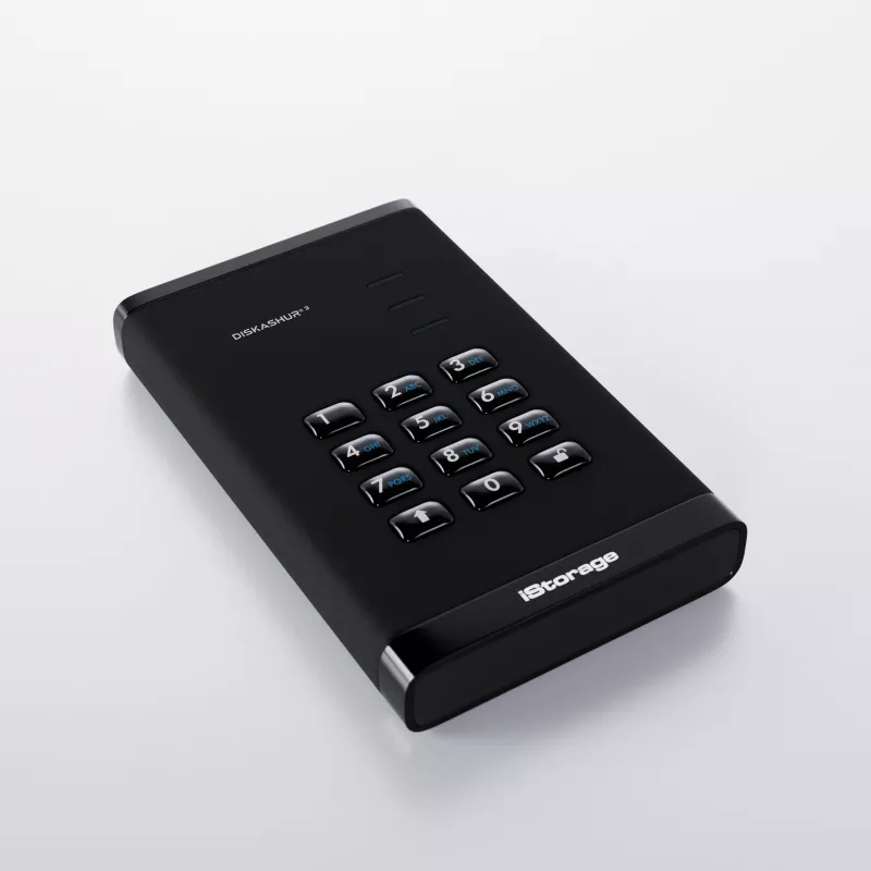 HDD iStorage 1TB USB 3.2 Gen 1 diskAshur3 musta
