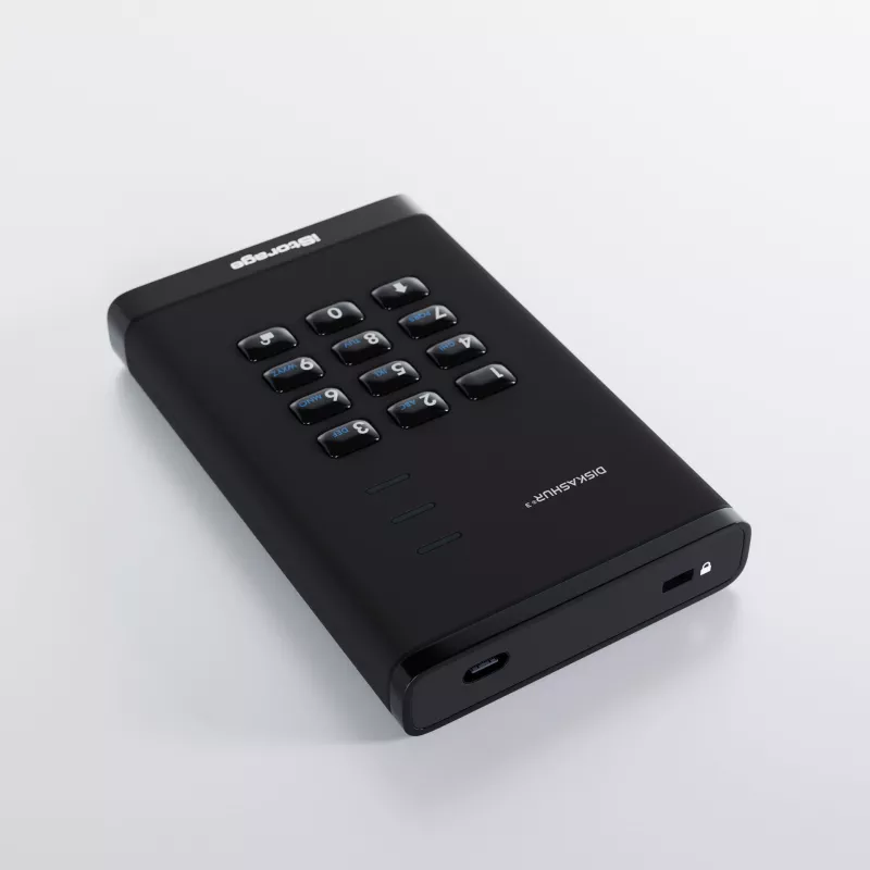 HDD iStorage 1TB USB 3.2 Gen 1 diskAshur3 musta
