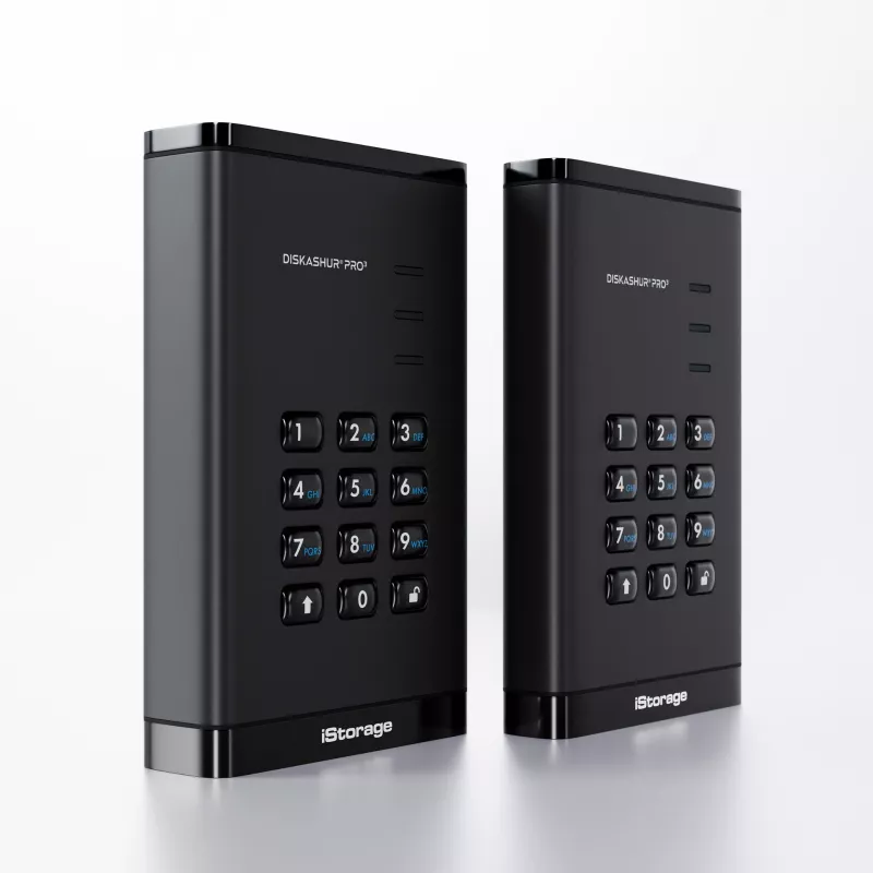 SSD-kiintolevy iStorage 4 TB 2,5 tuuman USB Type-A USB Type-C IS-DAP3-256-SSD-4000-F