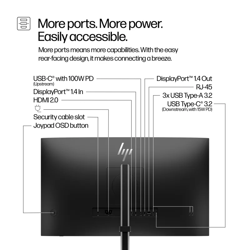 HP Series 5 Pro 27 tuuman QHD USB-C -näyttö - 527pu