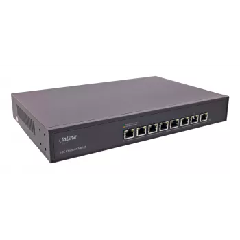 InLine 32308A verkkokytkin Unmanaged 10G Ethernet (100/1000/10000) musta