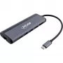 InLine 8-in-1 USB-C-monikeskitin, HDMI, DP, USB 3.2, PD 3.0 100W, MST