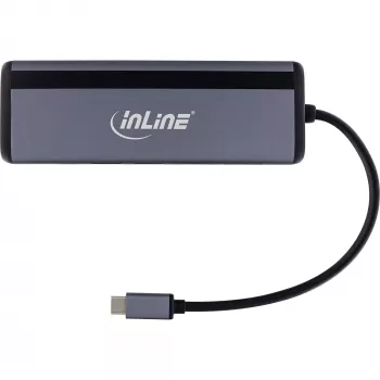 InLine 8-in-1 USB-C-monikeskitin, HDMI, DP, USB 3.2, PD 3.0 100W, MST