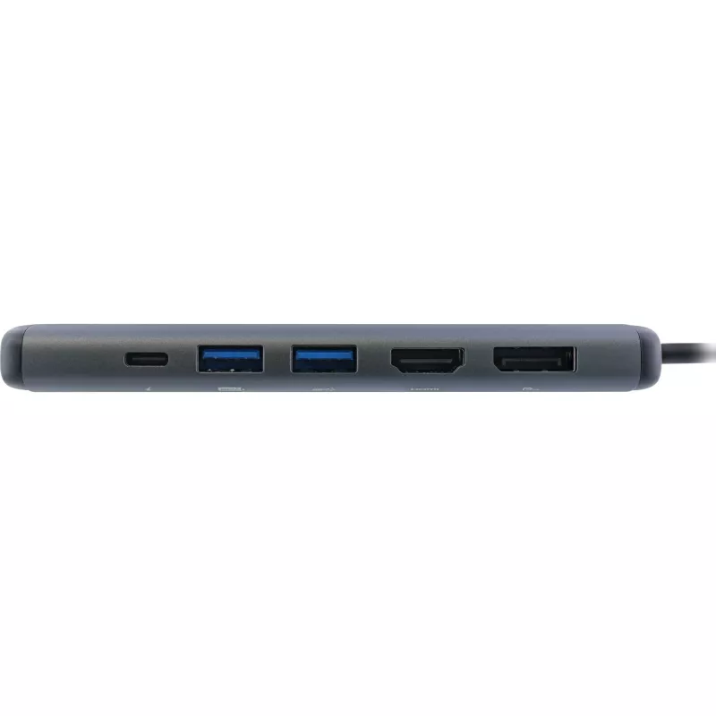 InLine 8-in-1 USB-C-monikeskitin, HDMI, DP, USB 3.2, PD 3.0 100W, MST