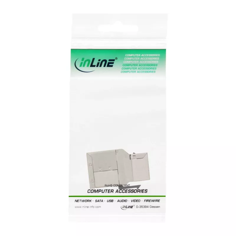 InLine RJ45 Keystone -moduuli naaras-naaras SNAP-In Cat.6A STP