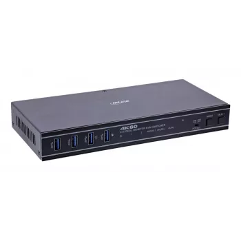 InLine 57885G KVM-kytkin räkkiasennus musta