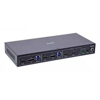 InLine 57885G KVM-kytkin räkkiasennus musta