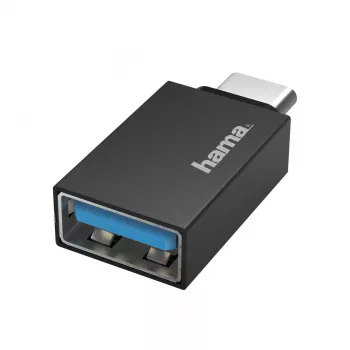 Hama USB OTG -adapteri, USB-C-uros - USB-naaras, USB 3.2 Gen 1, 5 Gbit/s