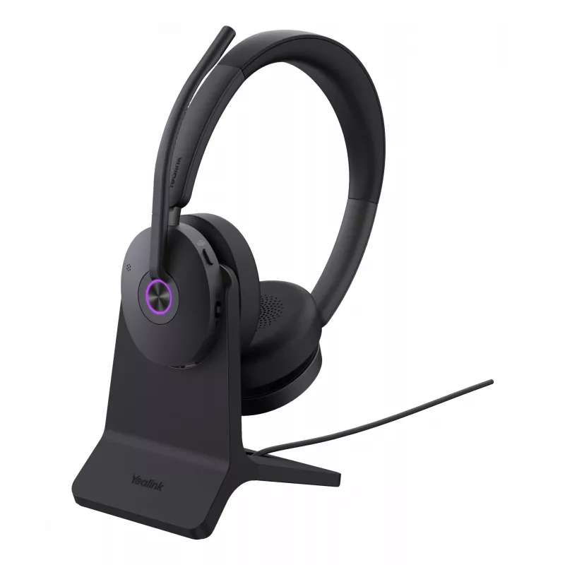 On-Ear-headset Yealink BH74 Teams USB-C/A jalustalla — Microsoft Teams, yksipuolinen, johdollinen