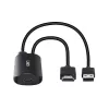 HDMI-USB Type-C-muunnin Lindy 43423 USB-virtaliitännällä, 0,2 m kaapeli, HDMI + USB-C-liitännät