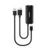 HDMI-USB Type-C-muunnin Lindy 43423 USB-virtaliitännällä, 0,2 m kaapeli, HDMI + USB-C-liitännät