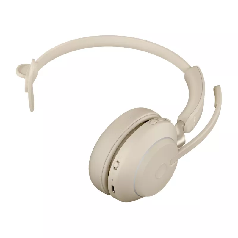 Jabra Evolve2 65 UC Mono 26599-889-898 kuulokemikrofoni, korville asetettava, muunneltava, USB-C, beige