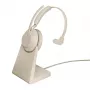 Jabra Evolve2 65 USB-C UC laturijalusta Mono - beige, langaton, toimisto/callcenter, 20 - 20000 Hz, 99,2 g, headset, beige