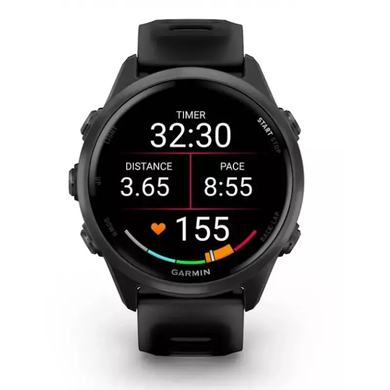 Älykello GARMIN Forerunner 570 42 mm AMOLED 1.2 inch 390×390 kosketusnäyttö Wi‑Fi GPS musta