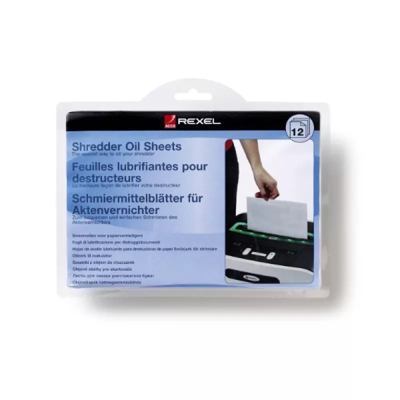 Rexel silppurin öljyarkit (12 kpl pakkaus)