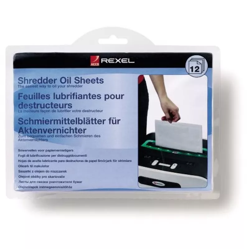 Rexel silppurin öljyarkit (12 kpl pakkaus)