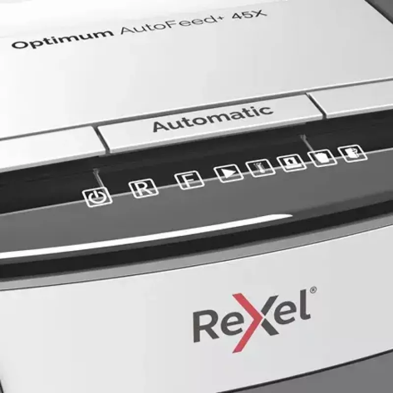 Rexel Optimum AutoFeed 45X automaattinen silppuri partikkelileikkaus P4