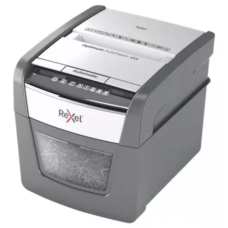 Rexel Optimum AutoFeed 45X automaattinen silppuri partikkelileikkaus P4