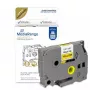 Muovinauhakasetti MediaRange TZ-631 12 mm musta keltaisella