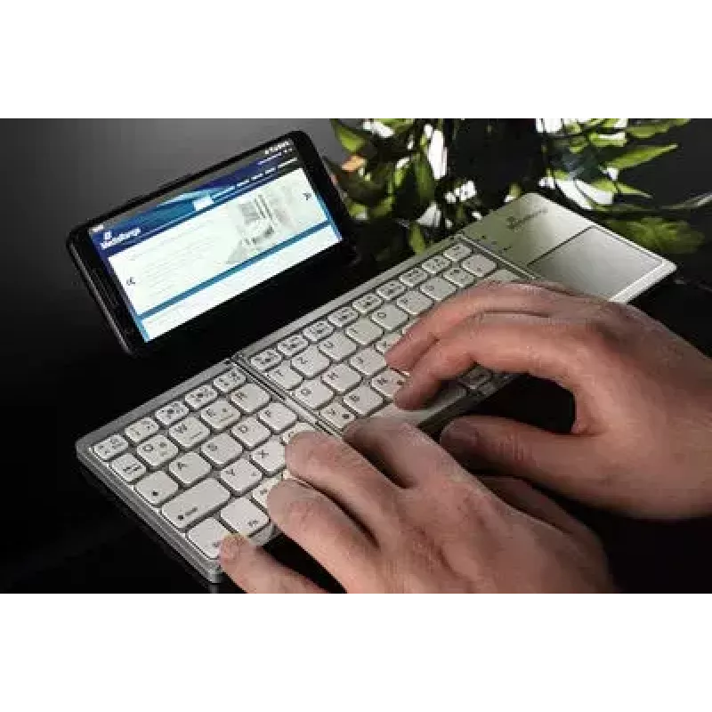MediaRange MROS133 Office Bluetooth QWERTZ saksa sveitsiläinen hopea