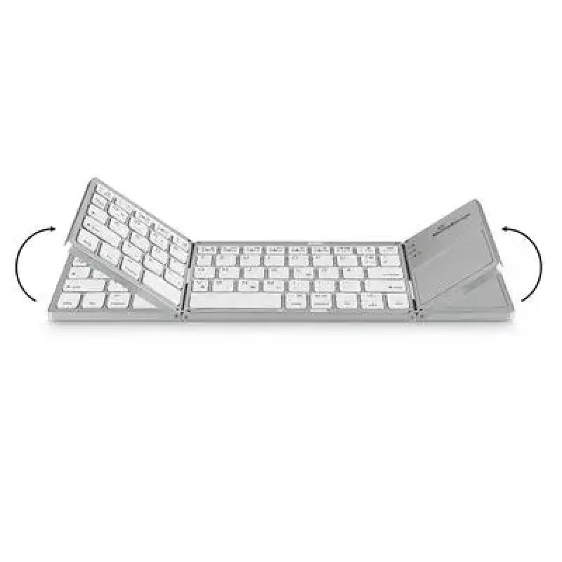 MediaRange MROS133 Office Bluetooth QWERTZ saksa sveitsiläinen hopea