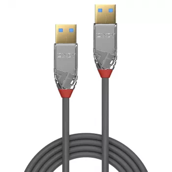 Lindy 36627 USB-kaapeli USB 3.2 Gen 1 (3.1 Gen 1) 2 m USB A harmaa