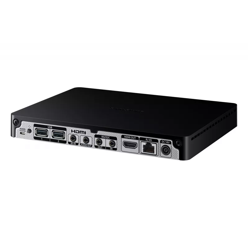 Samsung SBB-SSN SBB-SS08NU1XEN digital signage -soitin, 4K 3840 x 2160, 8 Gt eMMC, Tizen 4.0, Wi-Fi, musta
