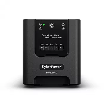 CyberPower PR750ELCDGR UPS (keskeytymätön virransyöttö) Line-Interactive 0,75 kVA 675 W 4 AC-lähtöä