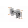 Durable SELECT PLUS Näyttöteline 509723 varrella 2 näytölle, pöytäkiinnitys