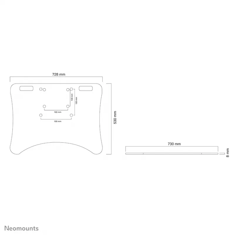 Neomounts PLASMA-M2500FPLATE jalustalevy