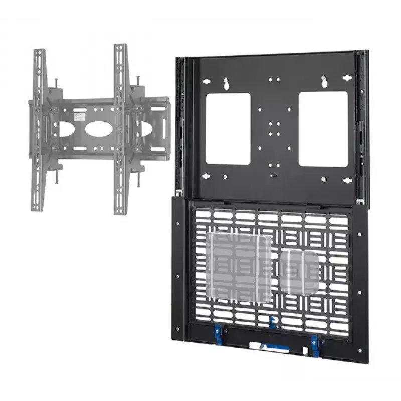 AV-jalustaputken hylly B-Tech BT7888/B musta, 10 kg kapasiteetti