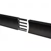 Asennuskisko B-TECH BT8390-100/B V2 – alumiini, musta, 1000 mm pituus, 30 mm syvyys