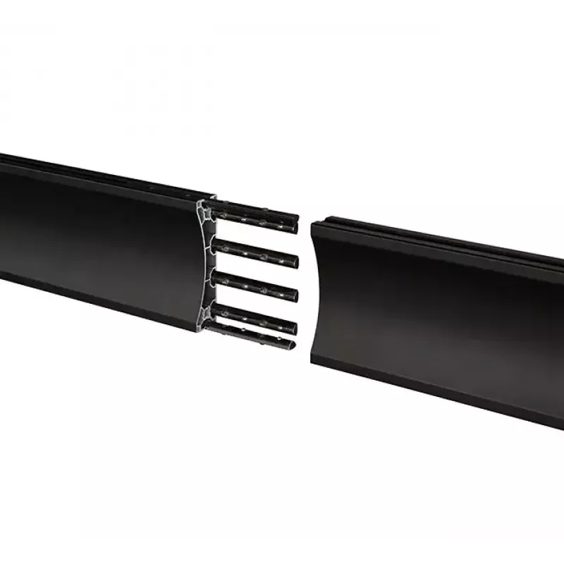 Asennuskisko B-TECH BT8390-100/B V2 – alumiini, musta, 1000 mm pituus, 30 mm syvyys