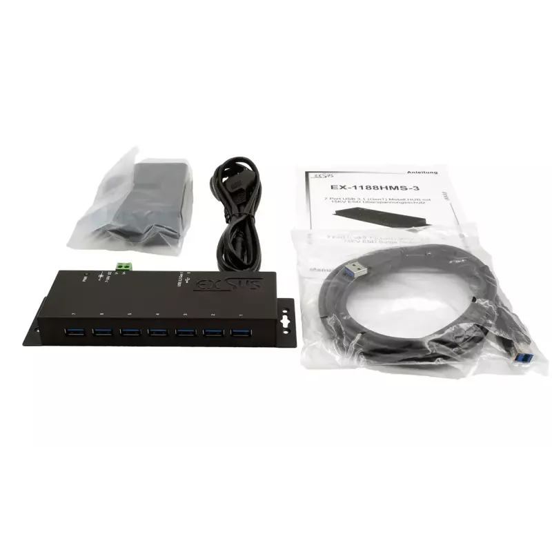 USB-keskitin EXSYS EX-1188HMS-3
