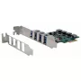 EXSYS 4-porttinen USB 3.2 Gen 1 PCIe-kortti self-power 3A Renesas