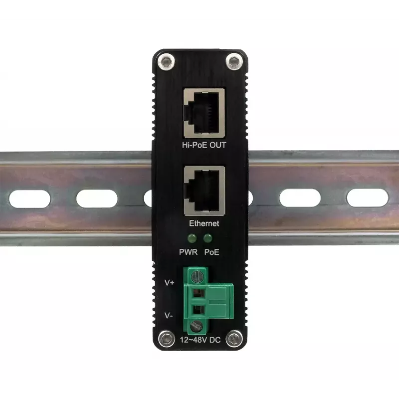 EXSYS PoE++ Gigabit-injektori 60W -40 °C – +80 °C