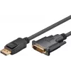 Goobay DisplayPort/DVI-D-adapterikaapeli 1.2 kullattu 1 m