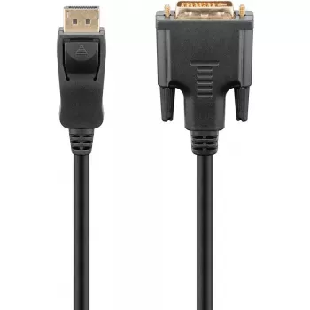Goobay DisplayPort/DVI-D-adapterikaapeli 1.2 kullattu 1 m