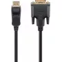 Goobay DisplayPort/DVI-D-adapterikaapeli 1.2 kullattu 1 m