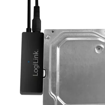 LogiLink-adapteri USB 3.0 – SATA OTB:llä - muistiohjain datanäytöllä, verkkonäytöllä, OneTouchEasy-painikkeella (OTB) - SATA 3Gb/s - 3 Gbit/s - USB