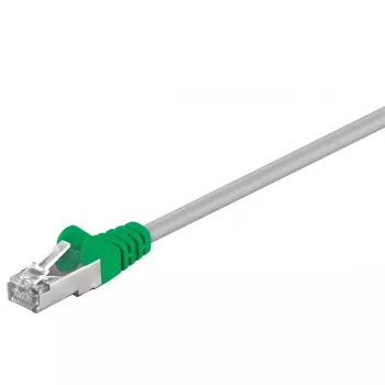 Crossover-kaapeli Goobay CAT 5e F/UTP 3 m harmaa vihreä