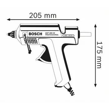 Bosch GKP 200 CE kuumaliimapistooli sininen 500 W