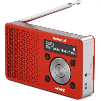 Henkilökohtainen radio TechniSat DigitRadio 1 punainen valkoinen