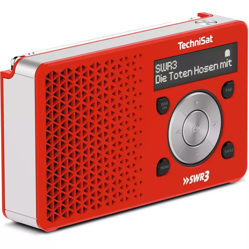 Henkilökohtainen radio TechniSat DigitRadio 1 punainen valkoinen