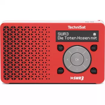 Henkilökohtainen radio TechniSat DigitRadio 1 punainen valkoinen