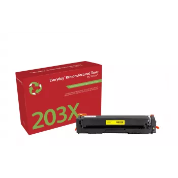 Everyday™ keltainen uudelleenvalmistettu värikasetti Xeroxilta, yhteensopiva HP 203X (CF542X), suuri kapasiteetti