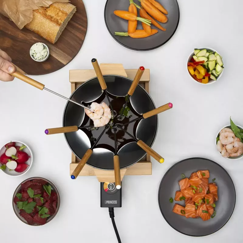 Princess 01.173025.01.001 -fondue-setti Pure musta