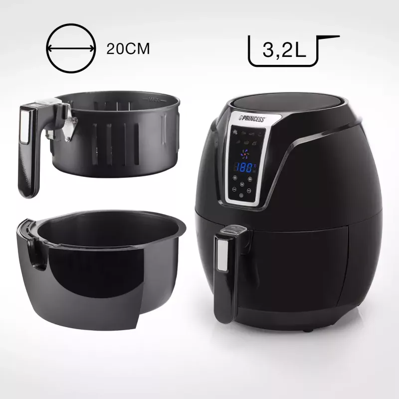Princess 182021 Digital XL Airfryer, 3,2 L